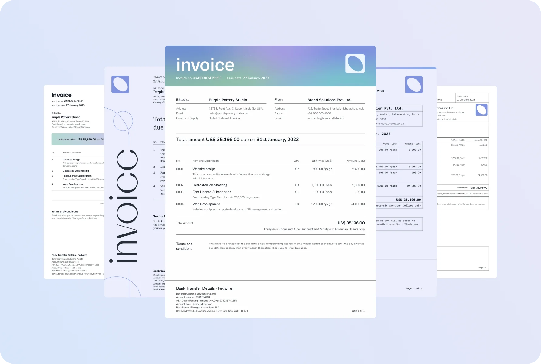 Professional-looking invoices made effortless and free