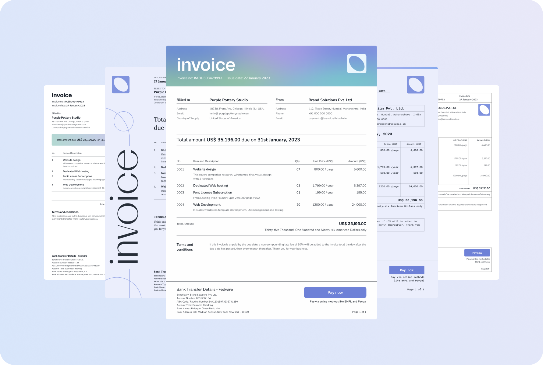 Professional-looking invoices made effortless and free
