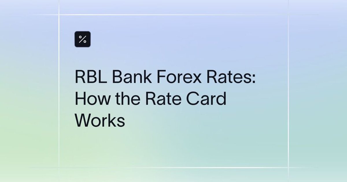 RBL Bank Forex Rates Today: TT & Card, PDF